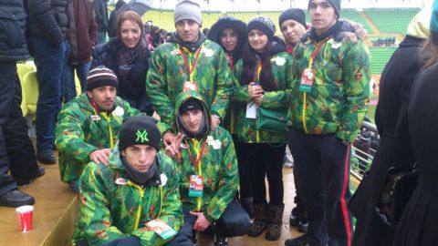 Церемония зажжения олимпийского огня на стадионе Анжи Арена...178