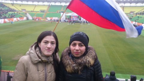 Церемония зажжения олимпийского огня на стадионе Анжи Арена...173