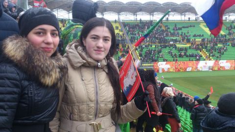 Церемония зажжения олимпийского огня на стадионе Анжи Арена...174