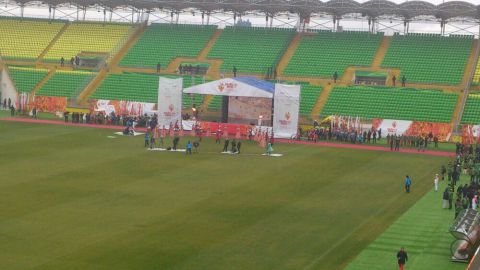 Церемония зажжения олимпийского огня на стадионе Анжи Арена...169