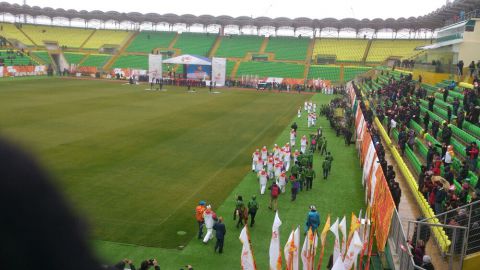 Церемония зажжения олимпийского огня на стадионе Анжи Арена...160