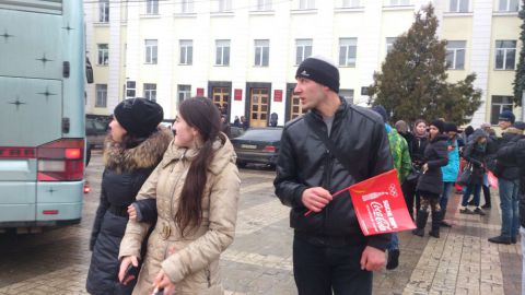 Церемония зажжения олимпийского огня на стадионе Анжи Арена...193