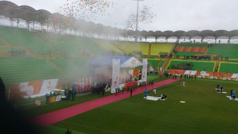 Церемония зажжения олимпийского огня на стадионе Анжи Арена...191